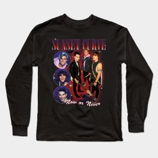 SUNSET CURVE Band Bootleg Long Sleeve T-Shirt